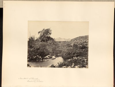 Fontana di Gerico, guarita da Elisha da Francis Frith