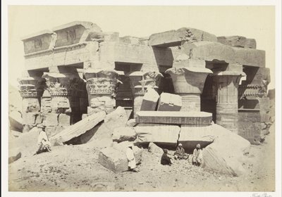 Vista sul tempio di Kom Ombo da Francis Frith
