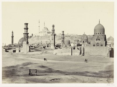Vista sulla parte meridionale della necropoli al Cairo da Francis Frith