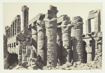 Sala delle colonne, Karnak da Francis Frith