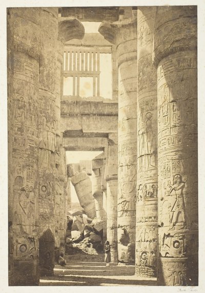 Interno della Sala delle Colonne, 1857, stampato 1862 da Francis Frith