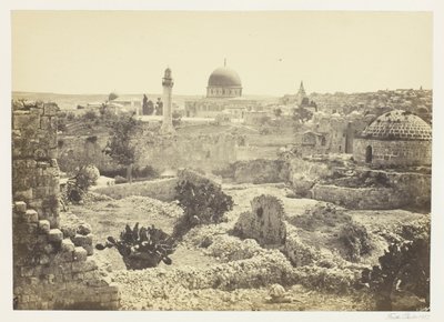 Gerusalemme dalle mura della città da Francis Frith