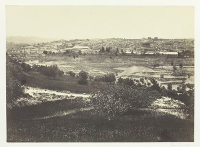 Gerusalemme, dal Monte degli Ulivi, No.1, 1857 da Francis Frith