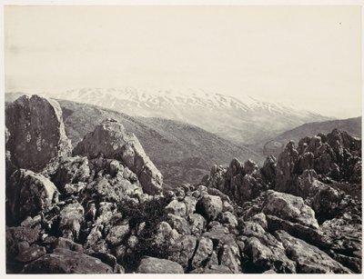 Monte Hermon, il monte della Trasfigurazione da Francis Frith