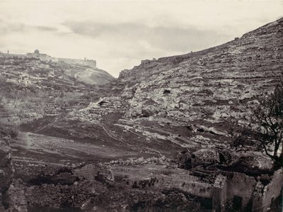 Monte Moriah, Gerusalemme, dal pozzo di En Rogel da Francis Frith