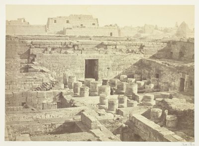 Nuovo scavo a Medinet-Haboo, 1860, stampato 1862 da Francis Frith