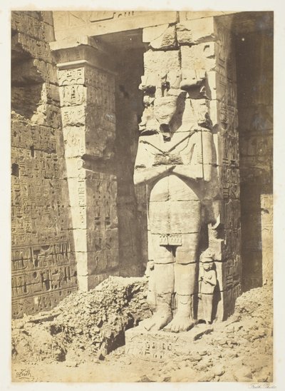 Pilastri di Osiride a Medinet-Haboo da Francis Frith