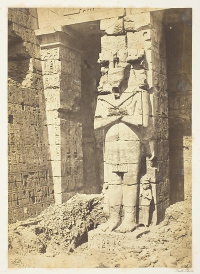 Pilastri di Osiride a Medinet-Haboo, c. 1857 da Francis Frith