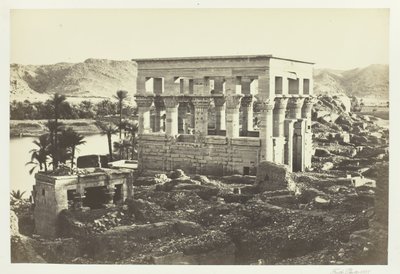 Il Letto del Faraone, Philæ, dal Grande Tempio, 1857 da Francis Frith