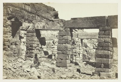 Portico del Tempio di Cerf Hossayn, Nubia da Francis Frith