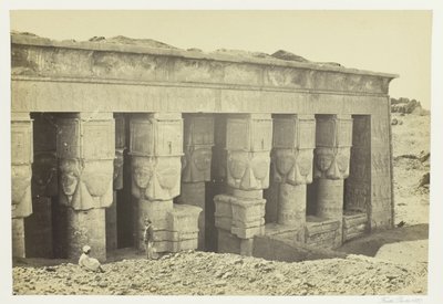 Portico del Tempio di Dendera da Francis Frith