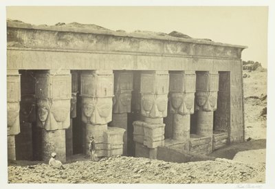 Portico del Tempio di Dendera da Francis Frith