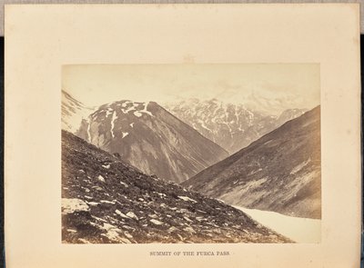 Vetta del Passo della Furca da Francis Frith