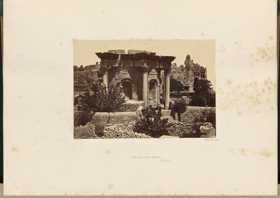 Il Tempio circolare di Baalbec da Francis Frith