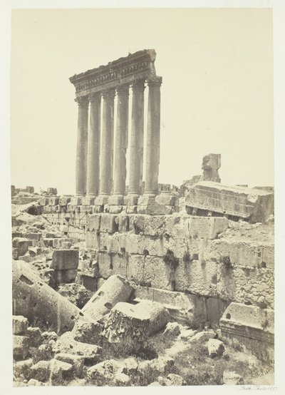 Le Grandi Colonne di Baalbek, 1857 da Francis Frith