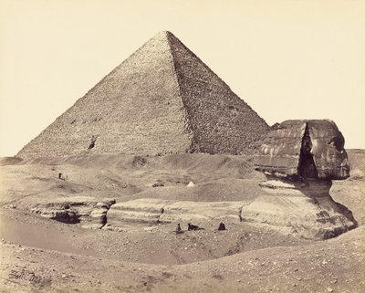La Grande Piramide e la Sfinge da Francis Frith