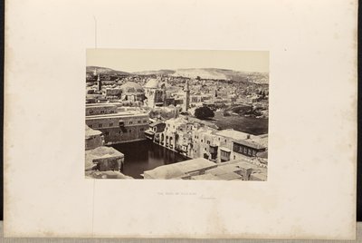 La piscina di Ezechia, Gerusalemme da Francis Frith