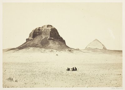 Le piramidi di Dahshoor, 1857 da Francis Frith