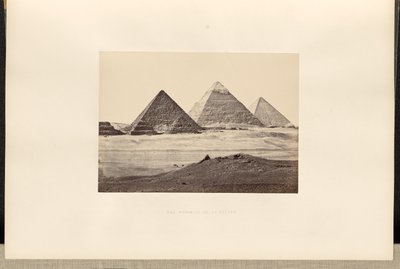 Le piramidi di El-Geezeh da Francis Frith
