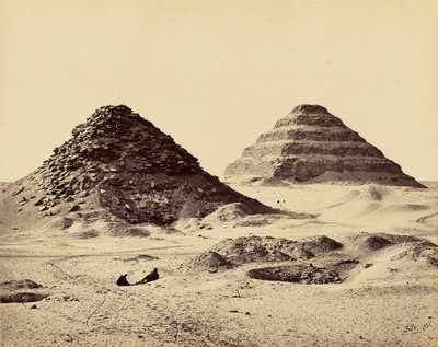Le piramidi di Sakkarah. Da nord-est da Francis Frith