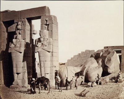 Il Rameseum di El-Kurneh, Tebe da Francis Frith