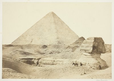 La Sfinge e la Grande Piramide da Francis Frith