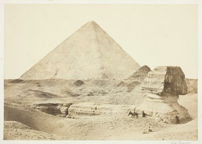 La Sfinge e la Grande Piramide da Francis Frith