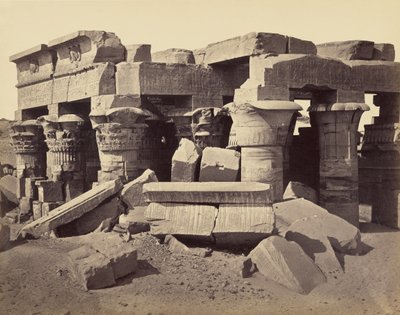 Il Tempio di Horus e Sobek, Kom Ombo da Francis Frith