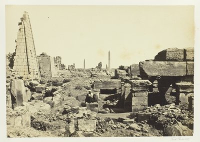 Vista su Karnac, dal pilone di granito da Francis Frith