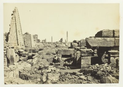 Veduta di Karnac, dal Pilone di Granito, 1857 da Francis Frith