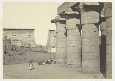 Veduta di Luxor, 1857 da Francis Frith