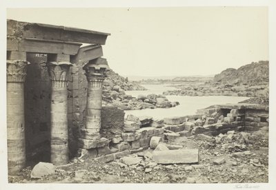 Vista da Philae, verso nord da Francis Frith