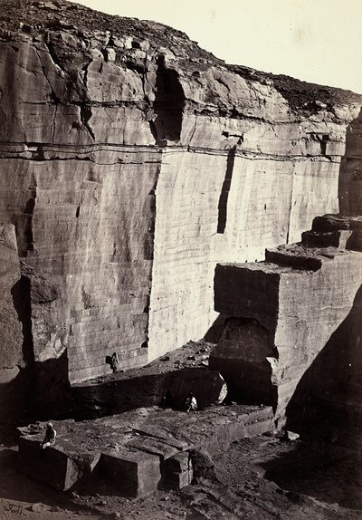 Veduta delle cave di silicio in Egitto da Francis Frith