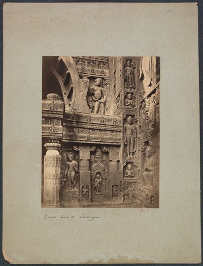 Grotta Ajinta n. 19 da Francis Frith and Co.
