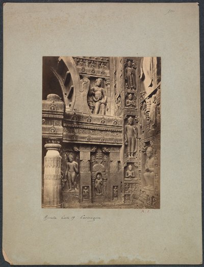 Grotta di Ajinta n. 19, 1850-1870 da Francis Frith and Co.