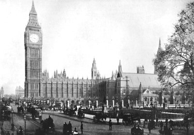 Il negozio parlante a Westminster, 1909 da Frith and Co