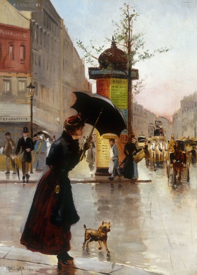 Scena di strada a Parigi da Francis Garat
