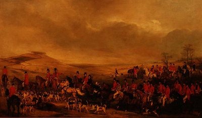 Caccia di Melton andando a disegnare la testa di ariete da Francis Grant