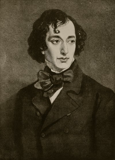 Ritratto di Benjamin Disraeli, illustrazione da 