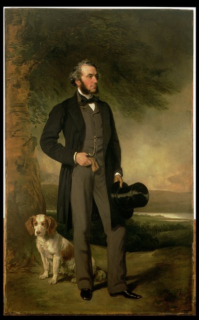Ritratto di John Hick Esq, JP, c.1861 da Francis Grant