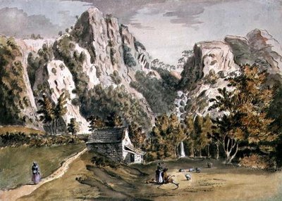 Cascata a Keswick, Cumberland da Francis Grose
