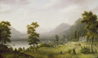 Taverna di Carters alla Testa del Lago George, 1817-18 da Francis Guy