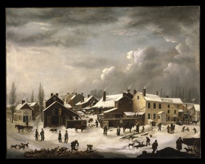 Scena invernale a Brooklyn da Francis Guy