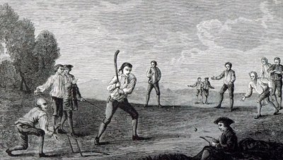 Cricket, dal dipinto di Francis Hayman (1708-1776). da Francis Hayman