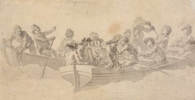 Figure in barche da Francis Hayman