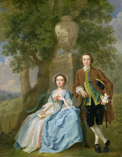 Ritratto di George e Margaret Rogers, c.1748-50 da Francis Hayman