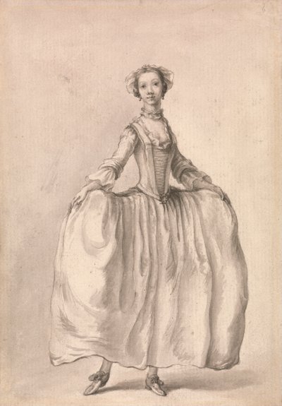 Figura in piedi di una signora da Francis Hayman