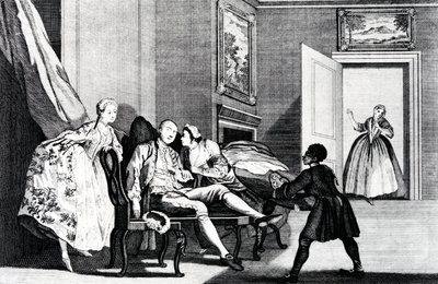 Rubare un bacio, c.1743 da Francis Hayman
