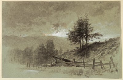 Campo con recinzione da Francis Hopkinson Smith
