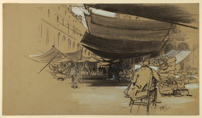 Le tende del mercato della frutta da Francis Hopkinson Smith